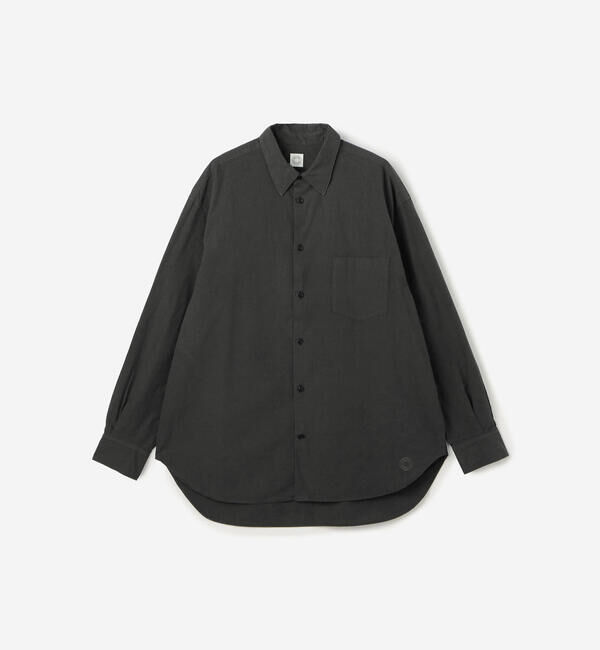 ORCIVAL「ORCIVAL | ガーメントダイ レギュラーカラーシャツ MEN」|シャツ・ブラウス|BLACK