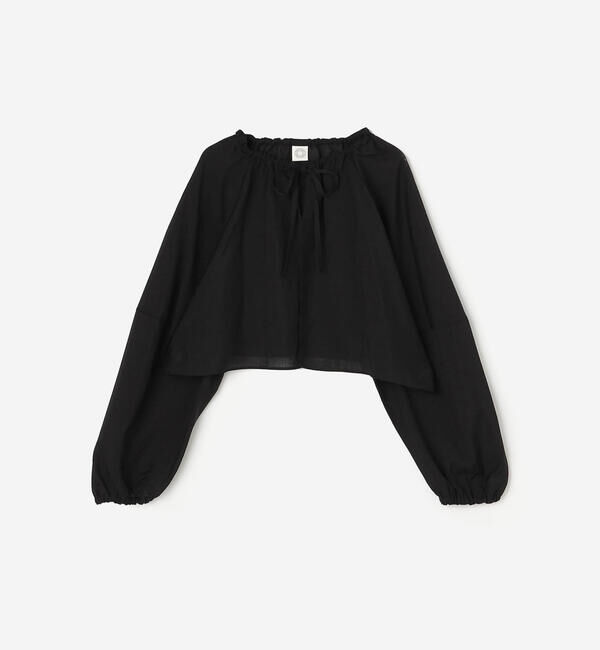 ORCIVAL「ORCIVAL | シアー ショートボレロシャツ WOMEN」|シャツ・ブラウス|BLACK