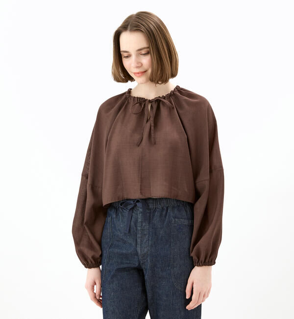 ORCIVAL「ORCIVAL | シアー ショートボレロシャツ WOMEN」|シャツ・ブラウス|