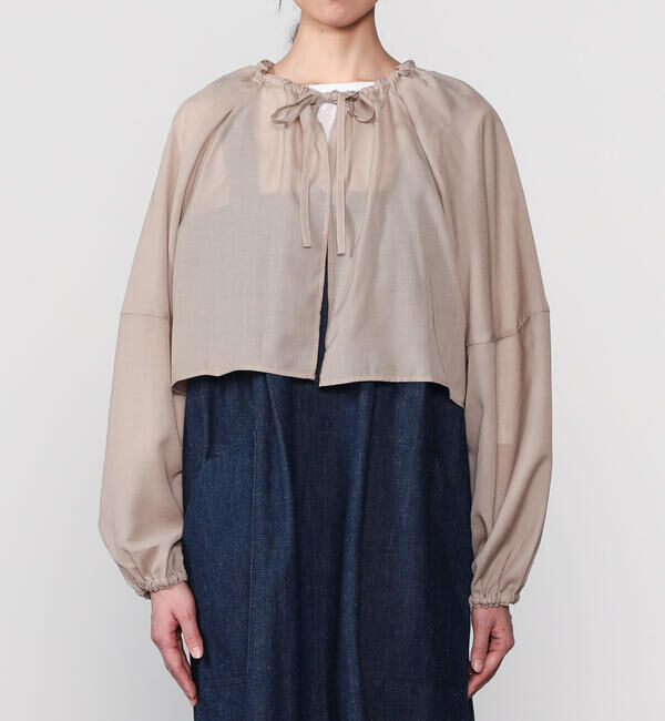 ORCIVAL「ORCIVAL | シアー ショートボレロシャツ WOMEN」|シャツ・ブラウス|