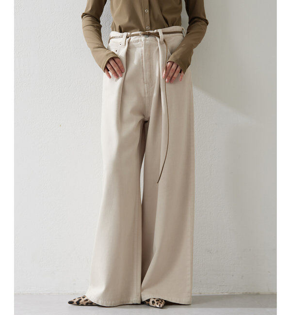  「デニムタックパンツ」|デニム|