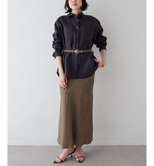  「ツイル顔料染めスカート」|スカート|