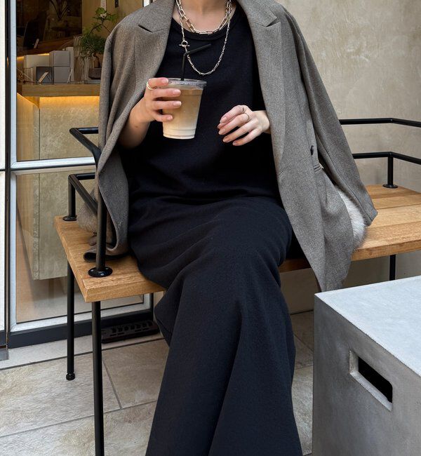  「【全骨格細見え】ブークレーダンボールタンクワンピース」|ワンピース|