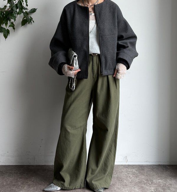  「【WEB限定】フラノ&times;タフタブルゾン」|その他|