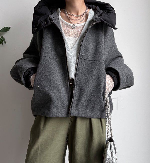  「【WEB限定】フラノ&times;タフタブルゾン」|その他|