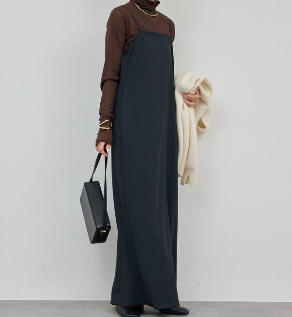  「【3サイズ展開】ストレッチマキシキャミワンピース」|ワンピース|