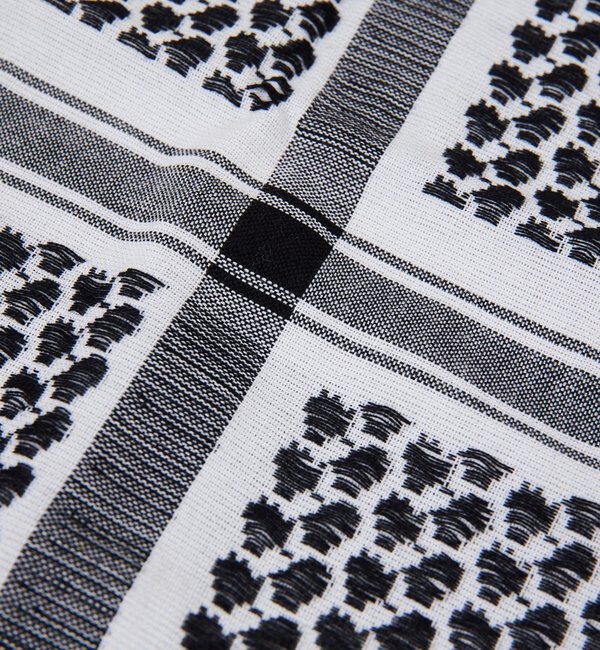  「コットンスクエアジャガードストール」|マフラー|