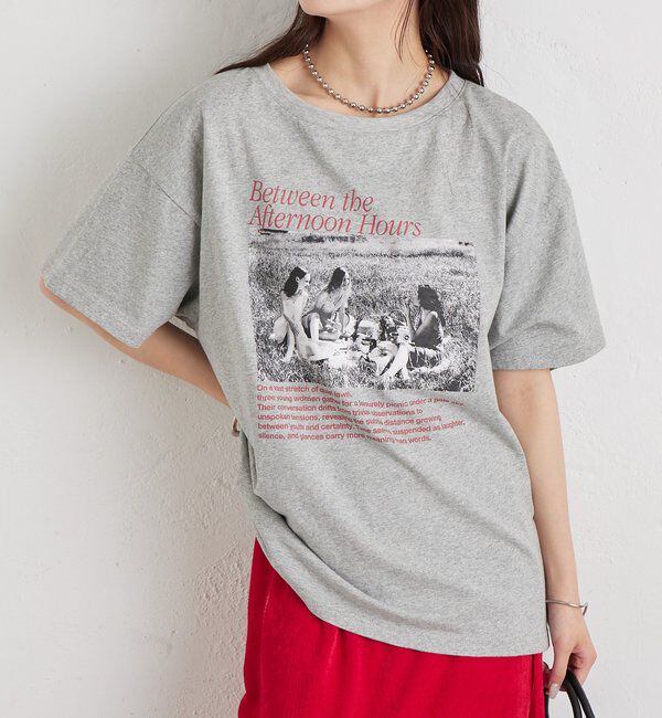  「アソートプリントT」|Tシャツ・カットソー|グレー