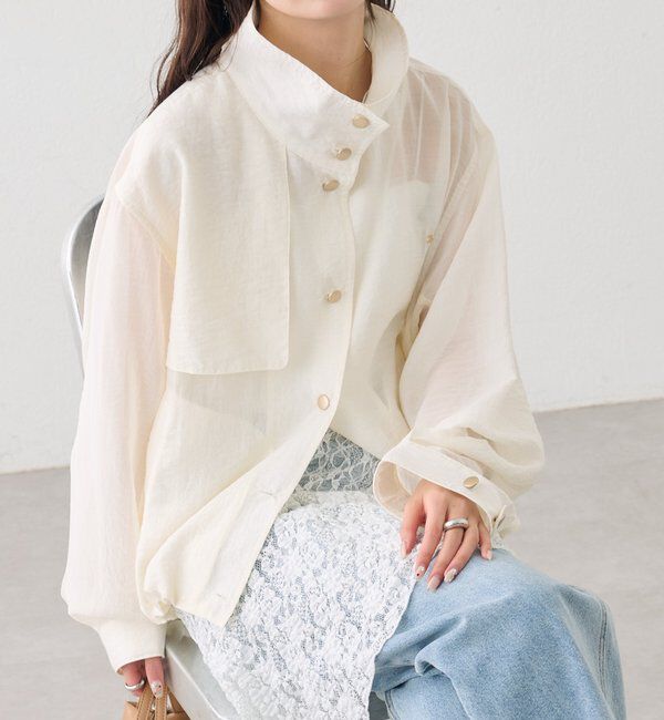  「シアートレンチブルゾン」|ブルゾン・スタジャン|