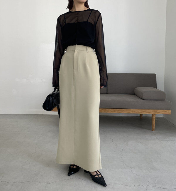  「【お気に入り累計2万超え/全骨格◎/低身長サイズ】マキシIラインスカート」|スカート|