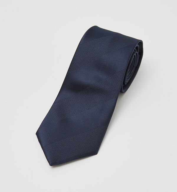 ABAHOUSE「【ウォッシャブル】シャドー レジメンタル ネクタイ」|ネクタイ・蝶ネクタイ|ダークネイビー