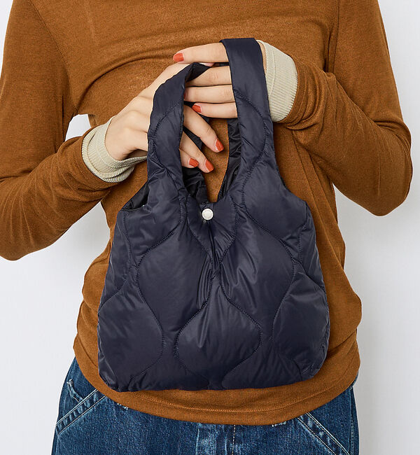 ABAHOUSE「【TAION / タイオン】ミリタリー エコ ダウンバッグS/コンパクト/サブバ」|エコバッグ|ダークネイビー