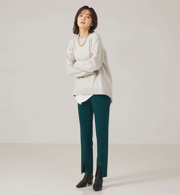 qualite「ウォームツイルスリムスリットパンツ」|その他|