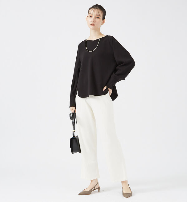 qualite「【セットアップ対応】ダブルクロスブラウス」|シャツ・ブラウス|