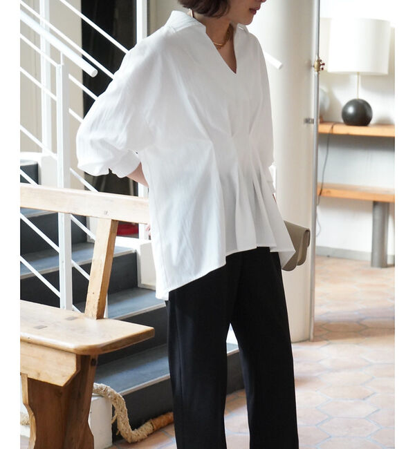 qualite「ウエストタックスキッパーシャツ」|シャツ・ブラウス|