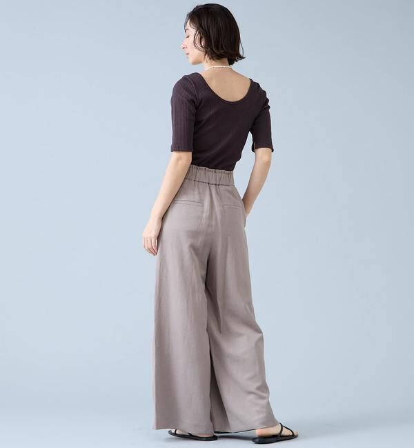 Liesse「アシンメトリーネック2WAYテレコプルオーバー」|Tシャツ・カットソー|