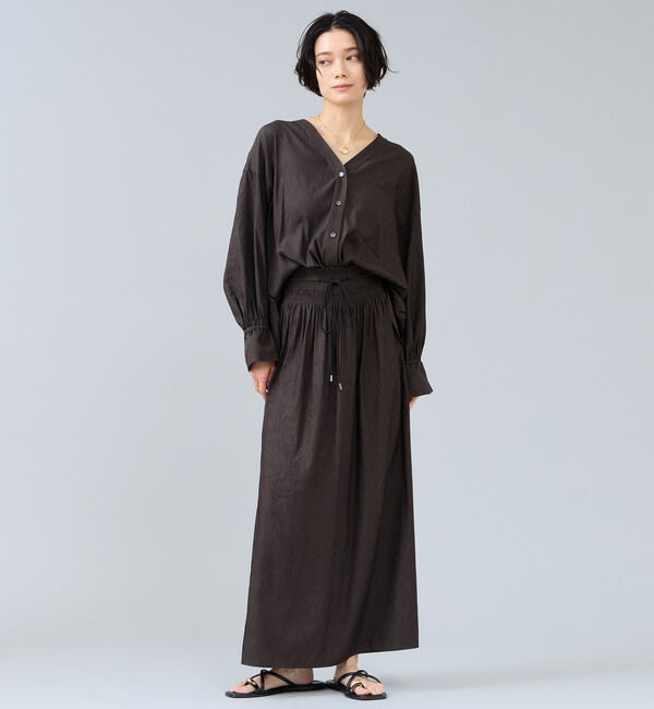 Liesse「Vカラーブラウス」|シャツ・ブラウス|