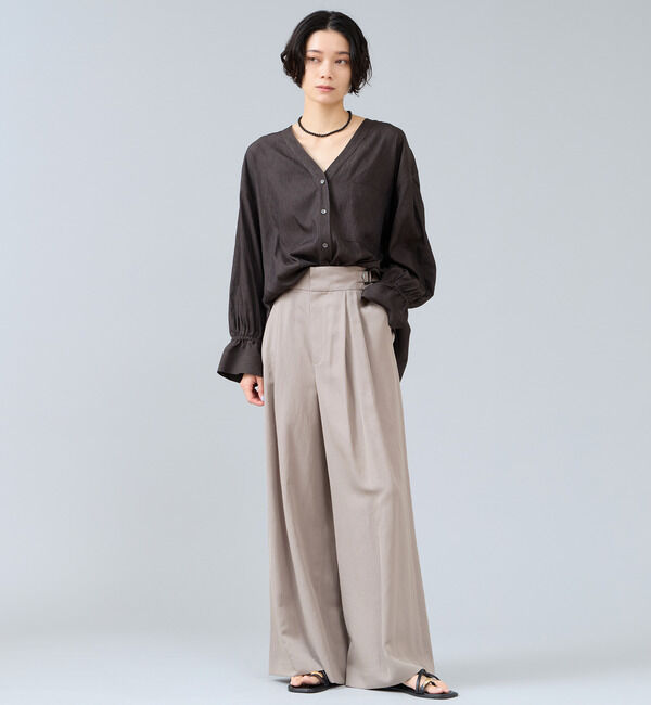 Liesse「Vカラーブラウス」|シャツ・ブラウス|