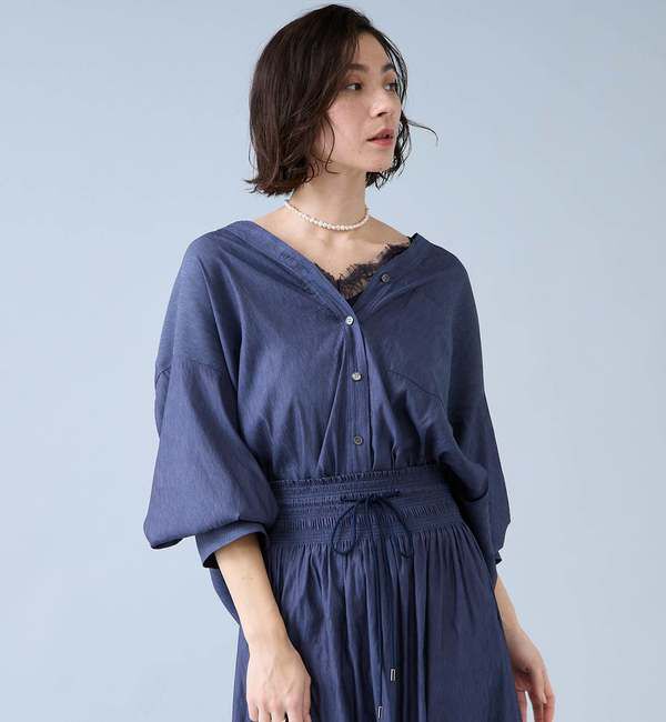 Liesse「Vカラーブラウス」|シャツ・ブラウス|