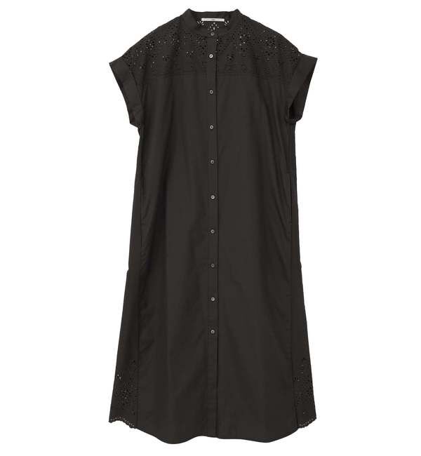 Liesse「【TICCA/ティッカ】レースフレンチワンピース（TBFS-123）」|ワンピース|チャコールグレー