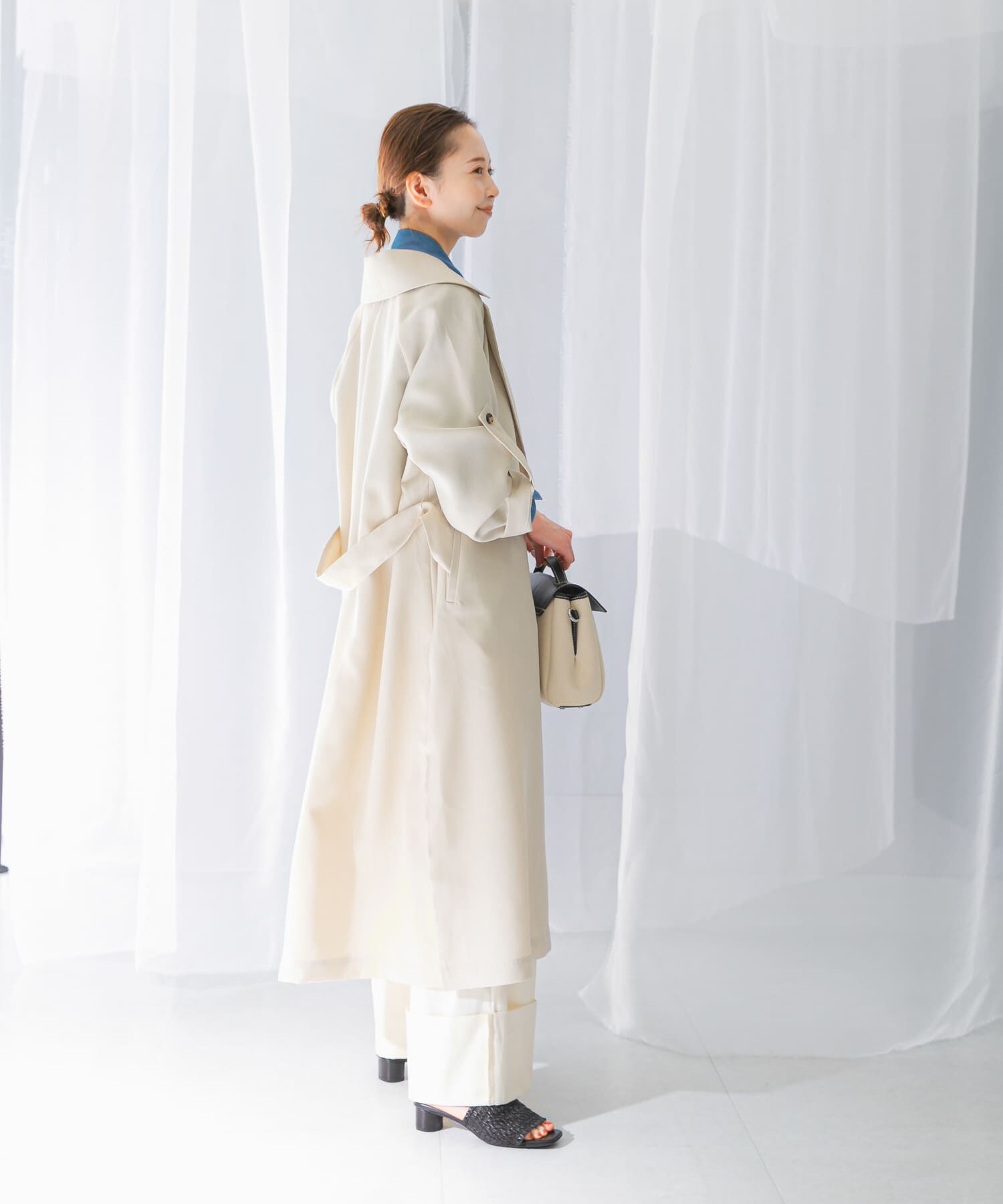 URBAN RESEARCH ROSSO「ロングガウンコート」|トレンチコート|