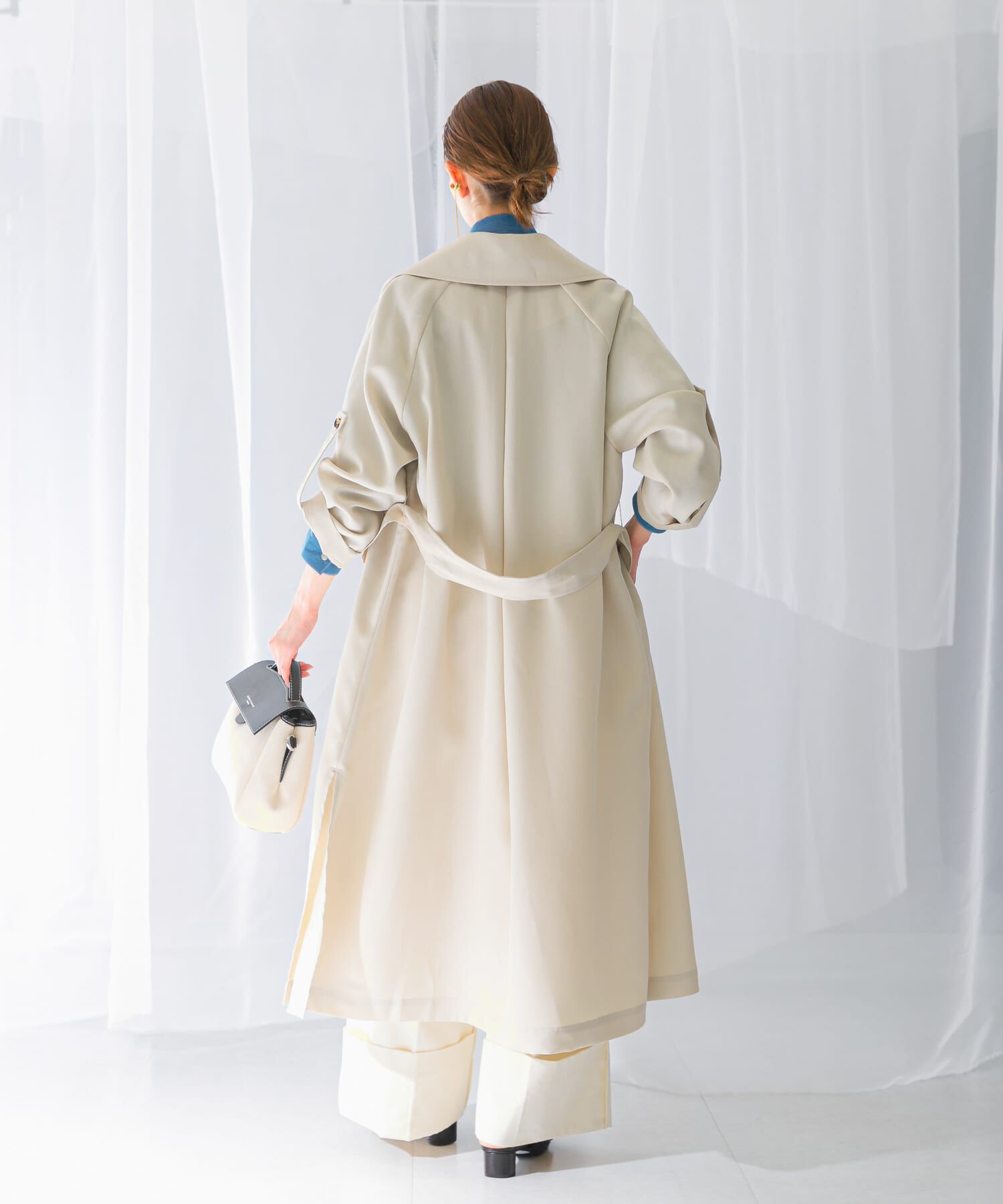 URBAN RESEARCH ROSSO「ロングガウンコート」|トレンチコート|