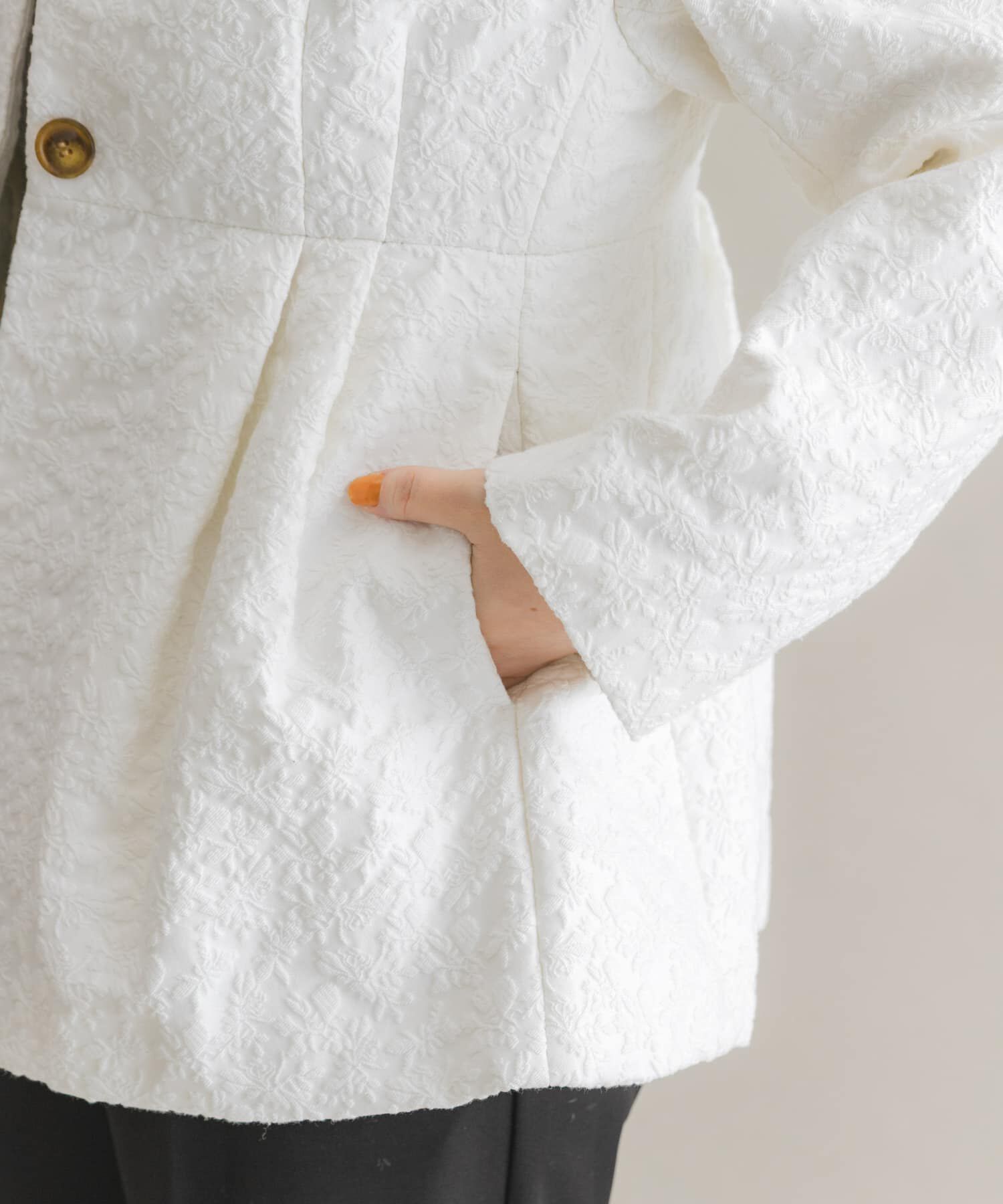 URBAN RESEARCH ROSSO「F by ROSSO　ジャガード中綿ジャケット」|ダウン|