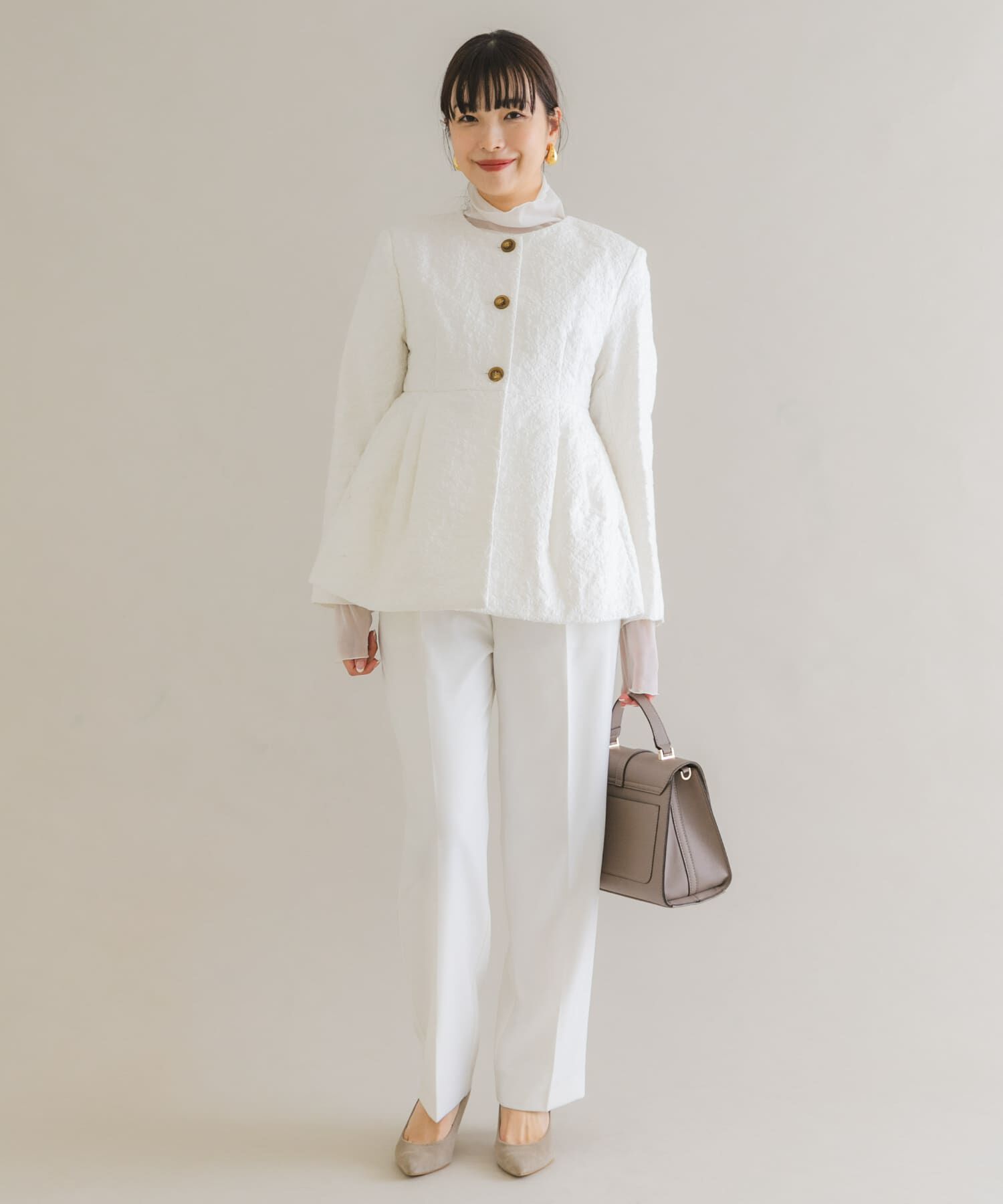 URBAN RESEARCH ROSSO「F by ROSSO　ジャガード中綿ジャケット」|ダウン|