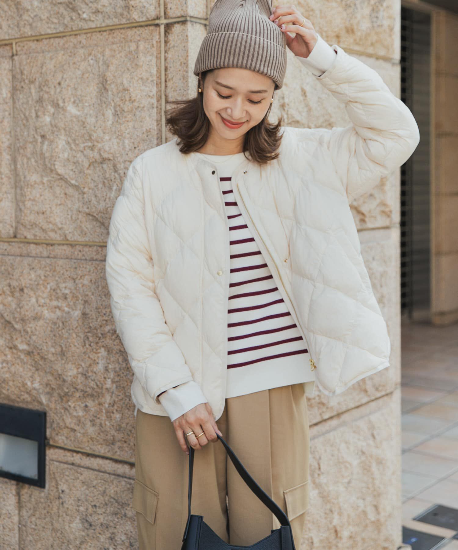 URBAN RESEARCH DOORS「ライトダウンキルトショートブルゾン」|ダウン|