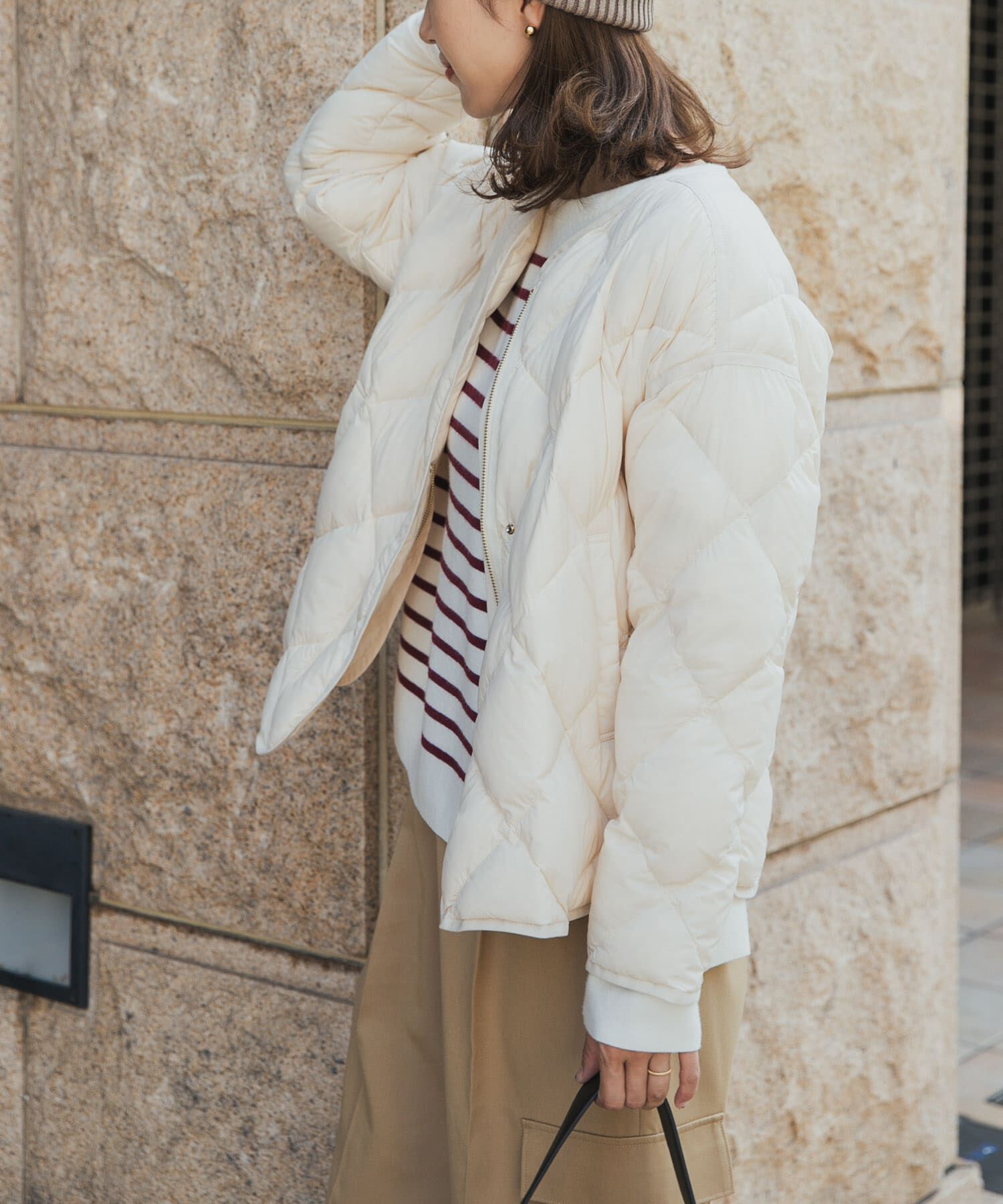 URBAN RESEARCH DOORS「ライトダウンキルトショートブルゾン」|ダウン|