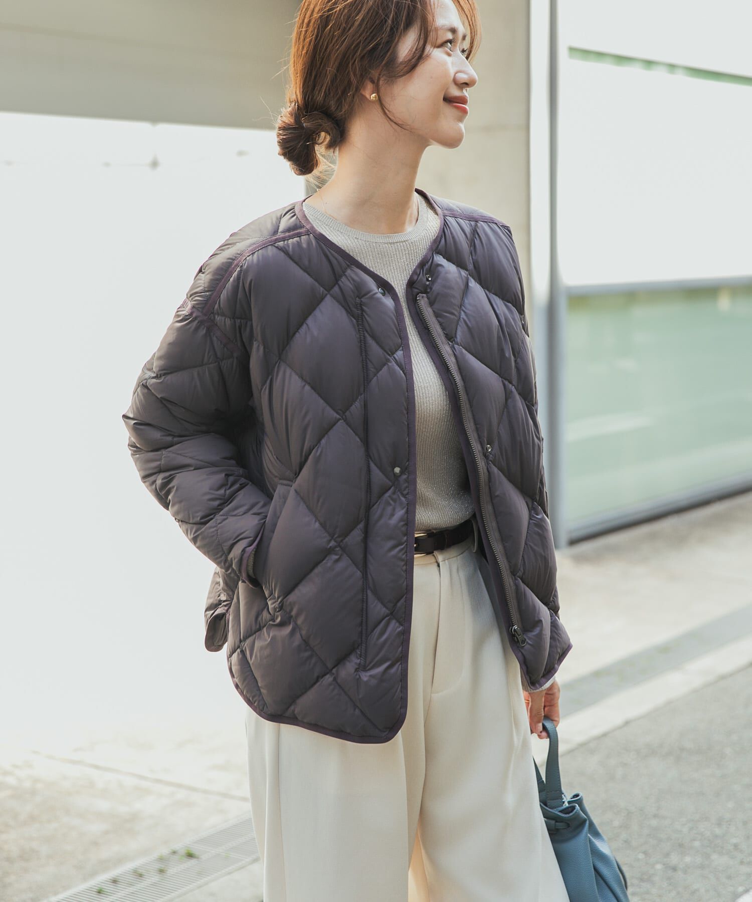 URBAN RESEARCH DOORS「ライトダウンキルトショートブルゾン」|ダウン|