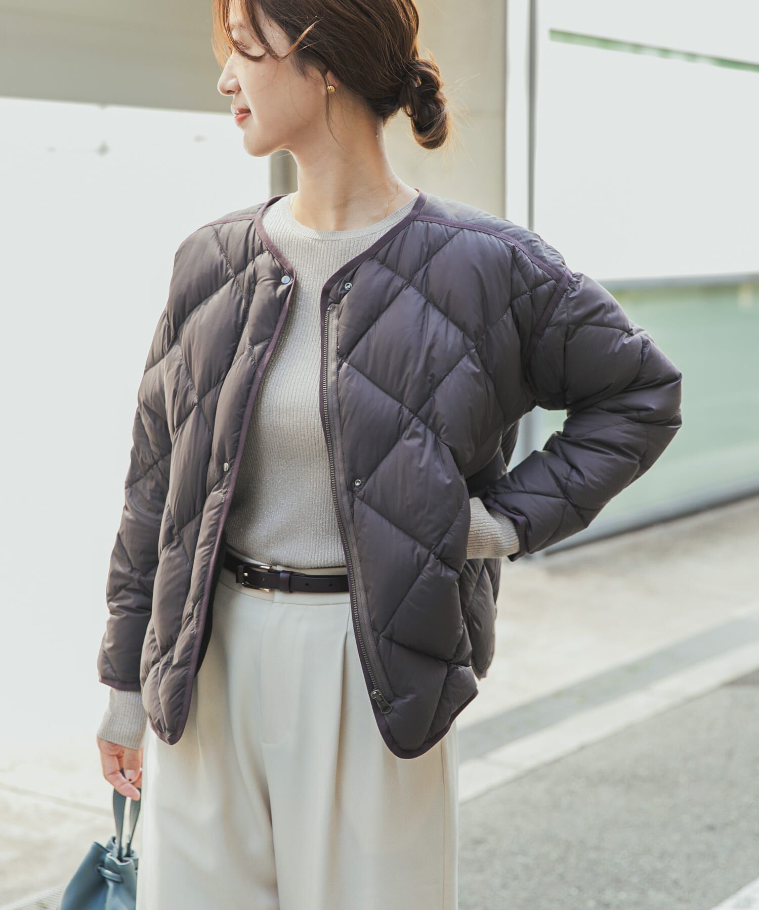 URBAN RESEARCH DOORS「ライトダウンキルトショートブルゾン」|ダウン|