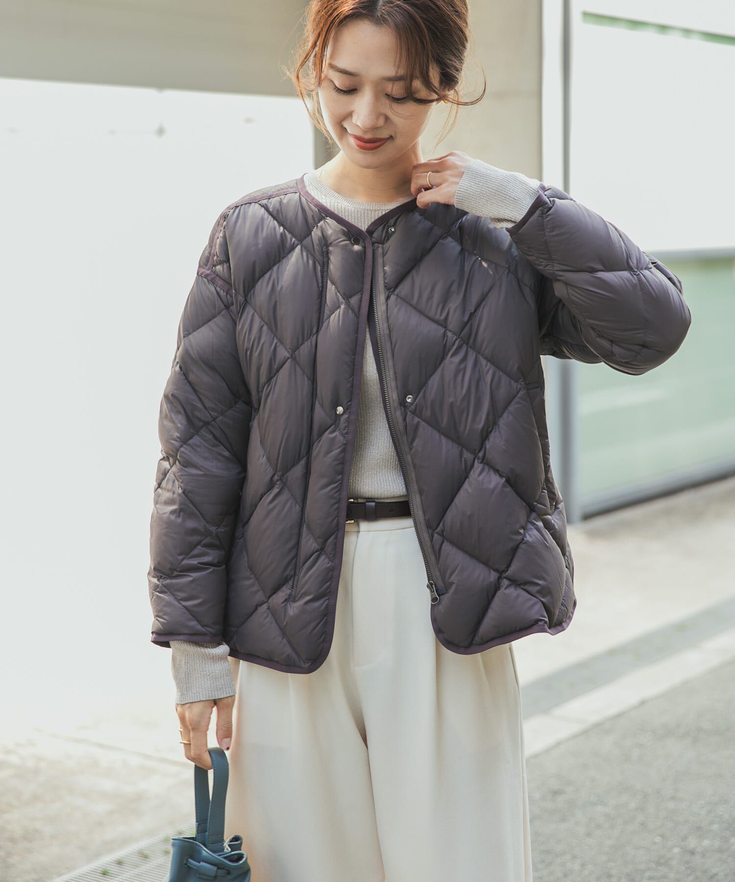 URBAN RESEARCH DOORS「ライトダウンキルトショートブルゾン」|ダウン|