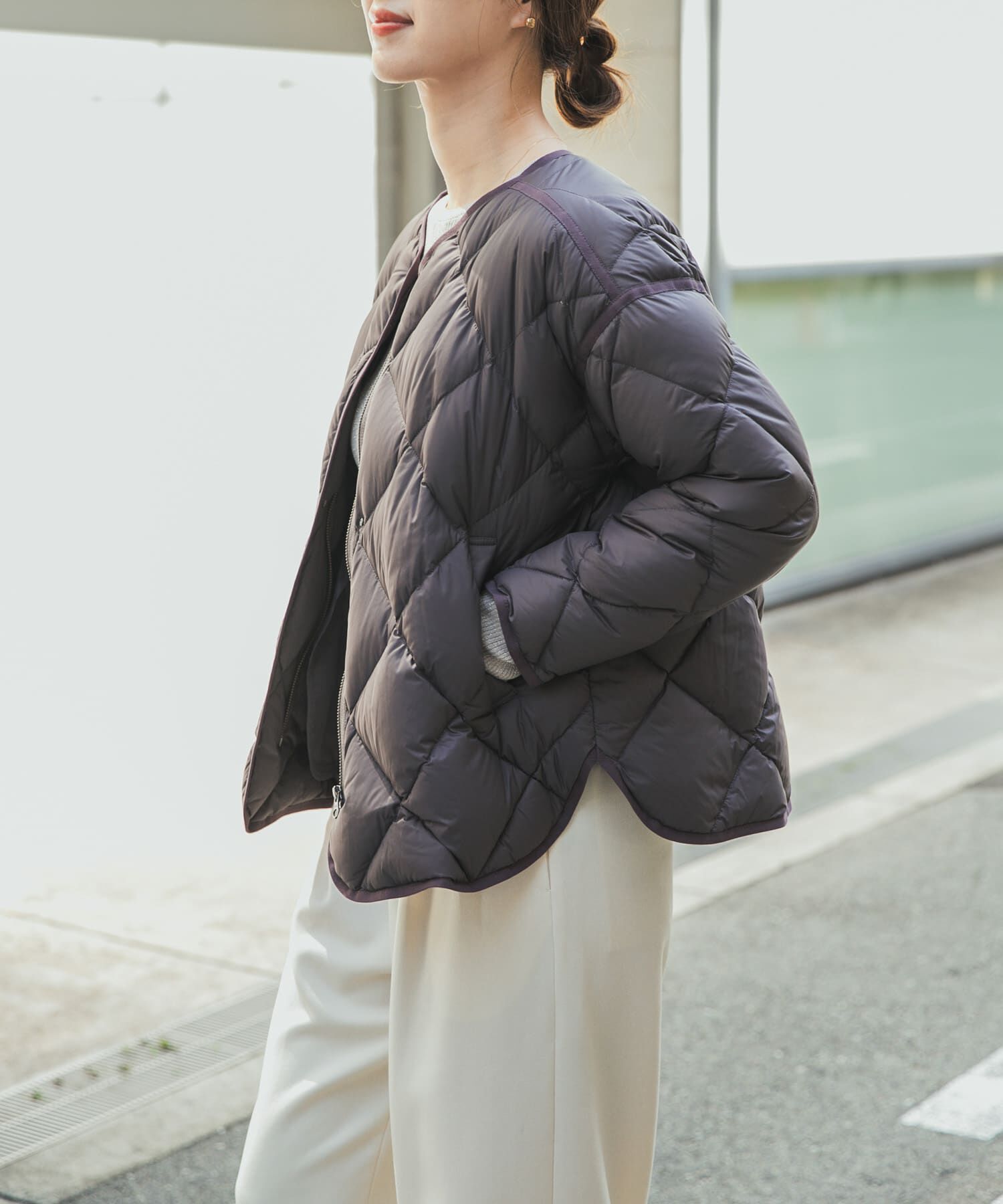 URBAN RESEARCH DOORS「ライトダウンキルトショートブルゾン」|ダウン|