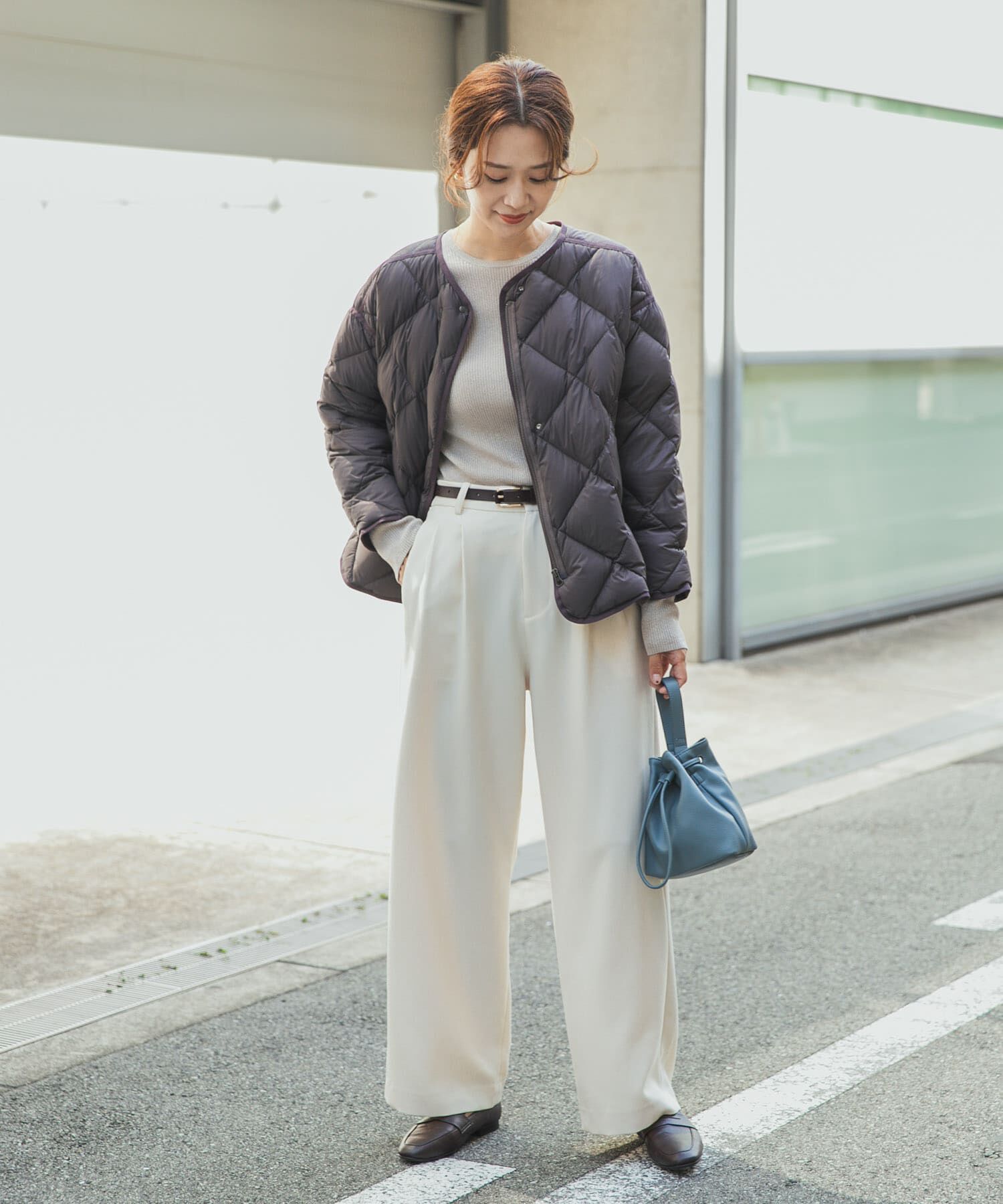 URBAN RESEARCH DOORS「ライトダウンキルトショートブルゾン」|ダウン|