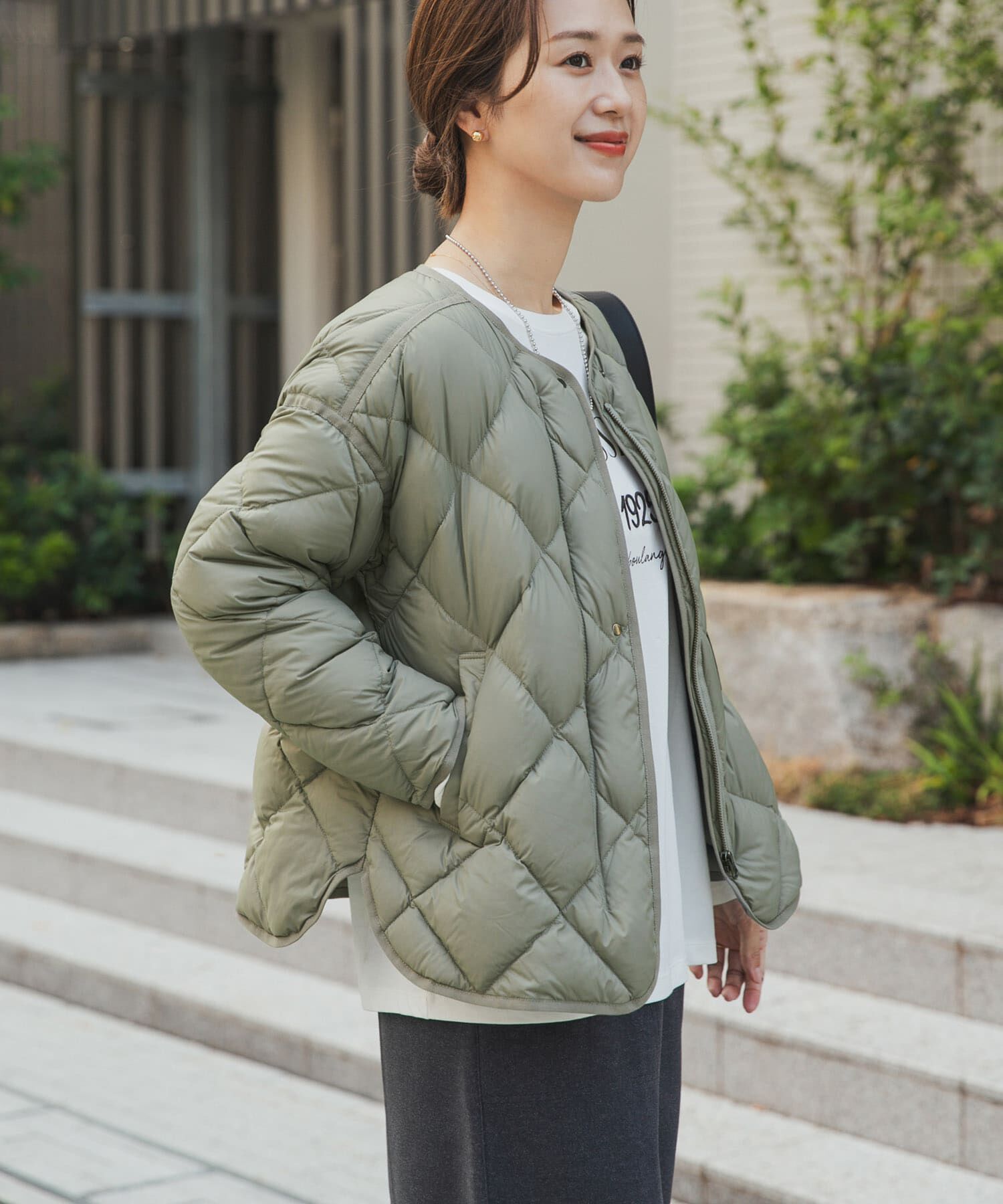 URBAN RESEARCH DOORS「ライトダウンキルトショートブルゾン」|ダウン|