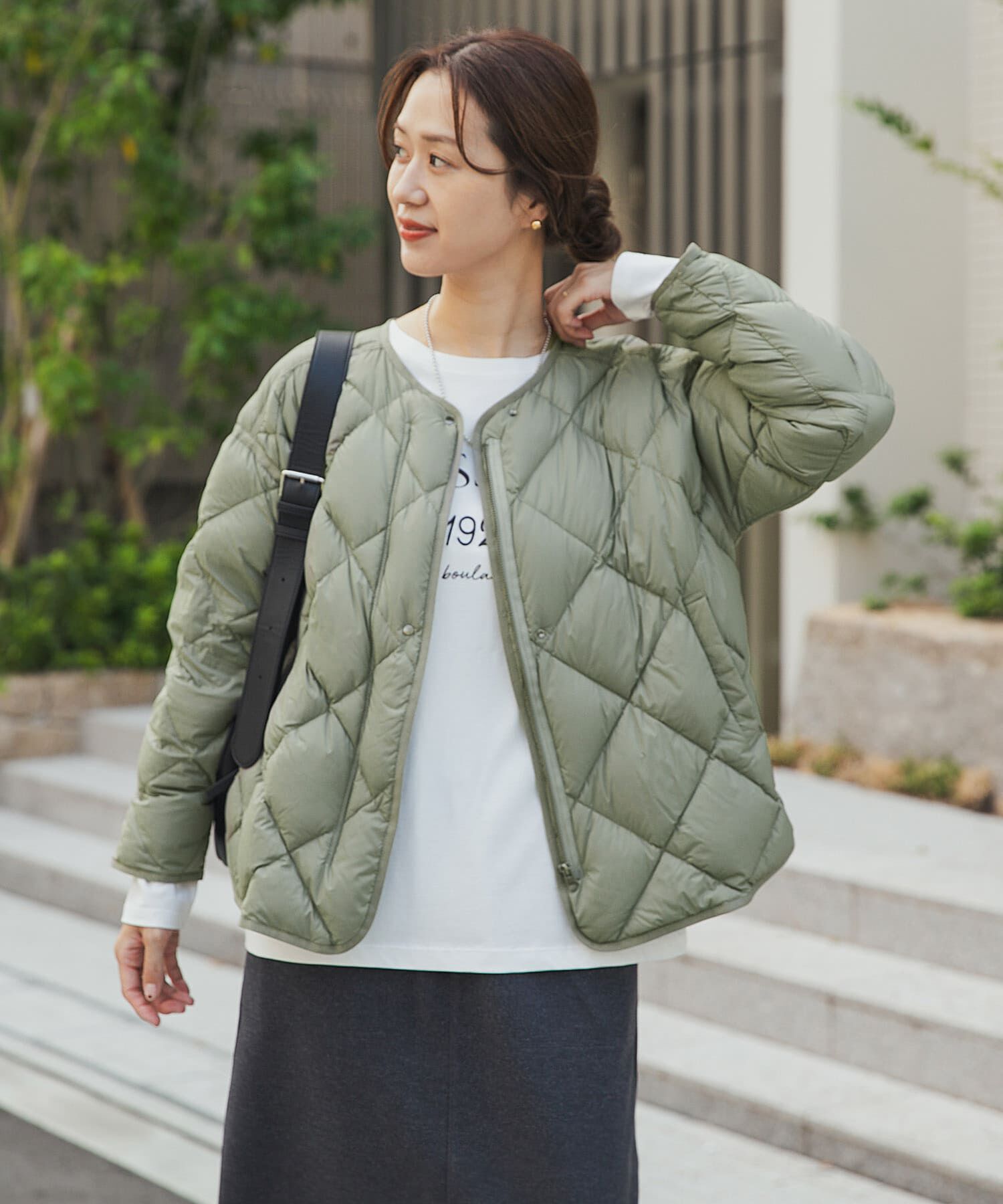 URBAN RESEARCH DOORS「ライトダウンキルトショートブルゾン」|ダウン|