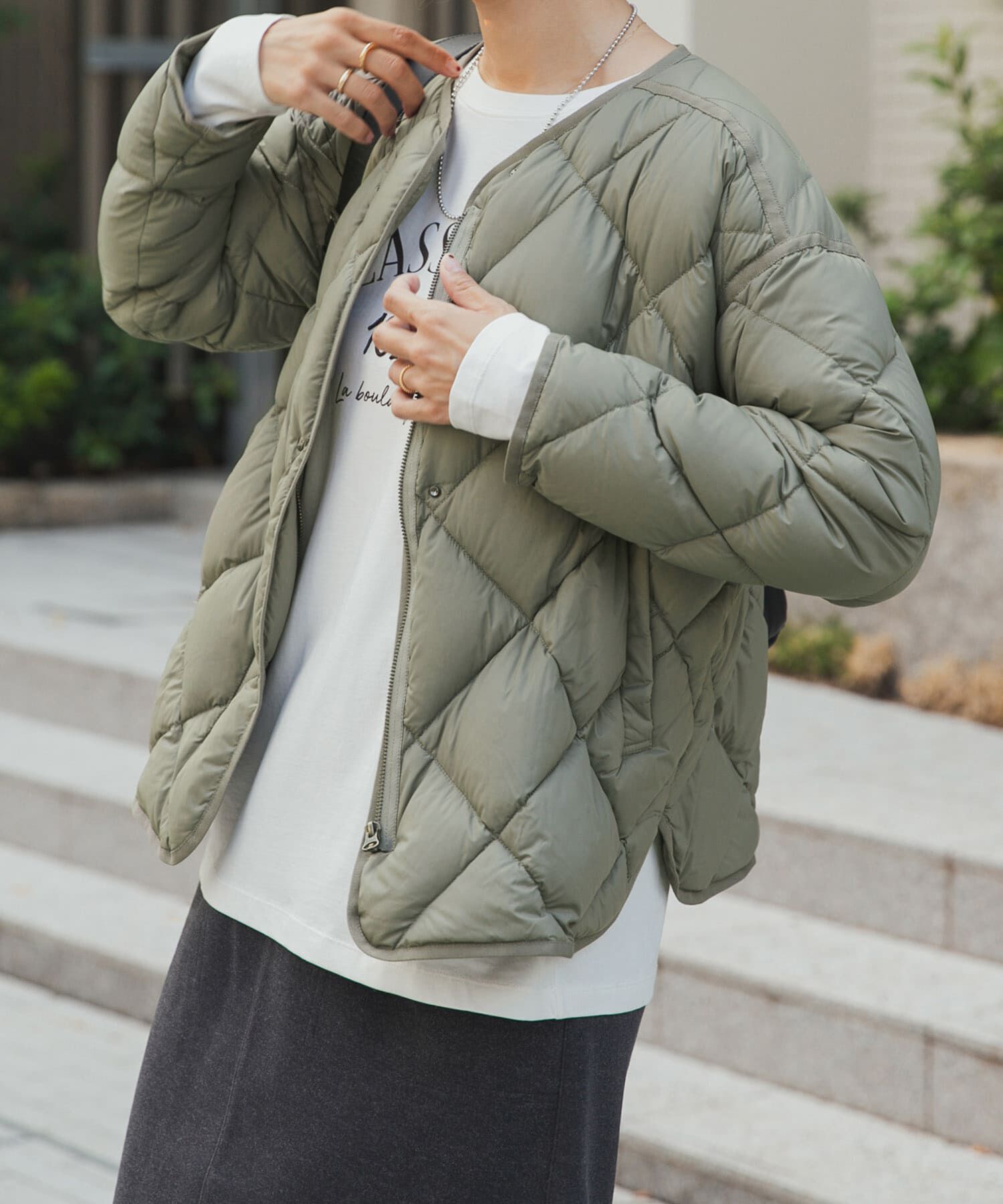 URBAN RESEARCH DOORS「ライトダウンキルトショートブルゾン」|ダウン|