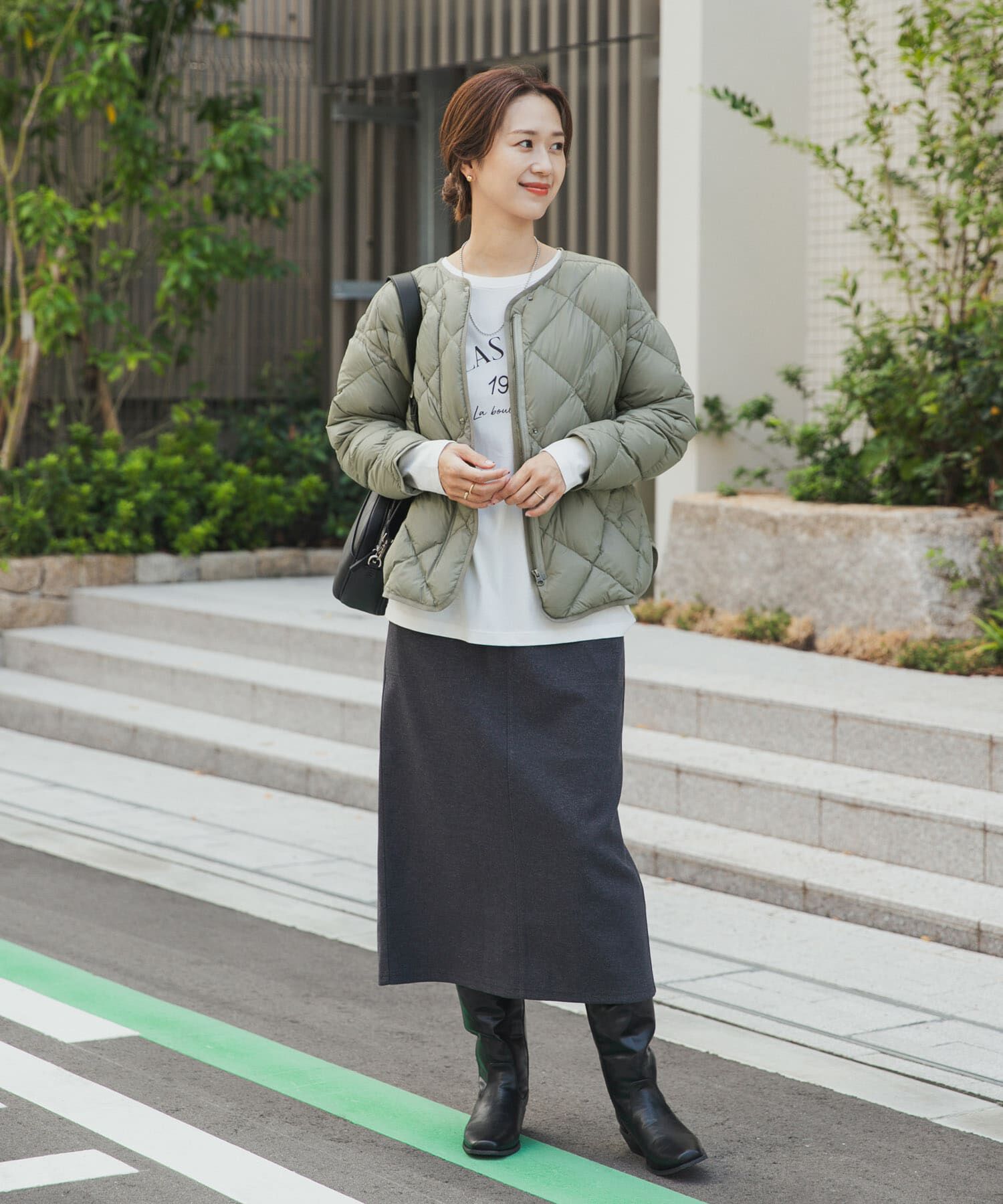 URBAN RESEARCH DOORS「ライトダウンキルトショートブルゾン」|ダウン|