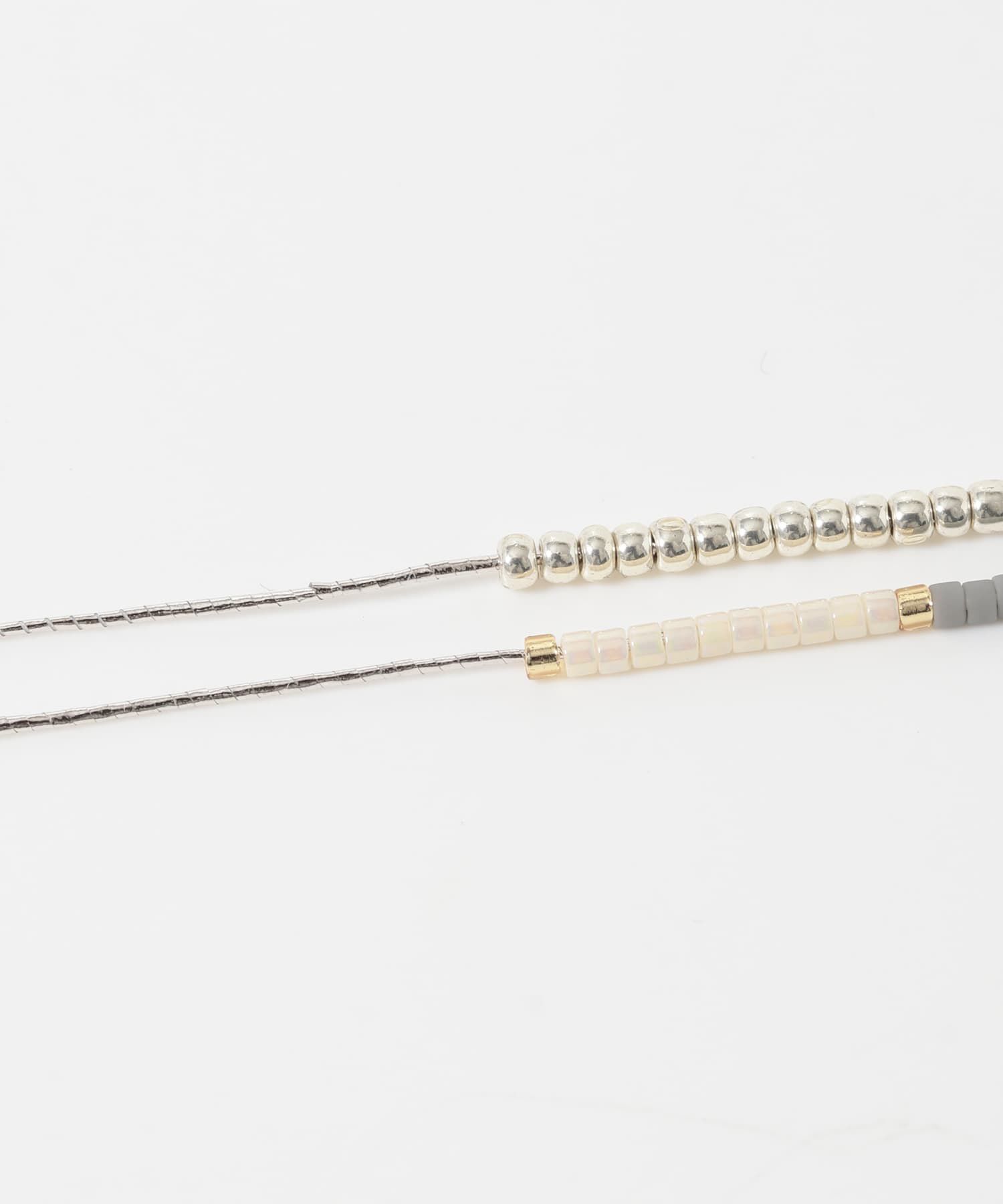 SMELLY「ミックスビーズレイヤードネックレス」|ネックレス|