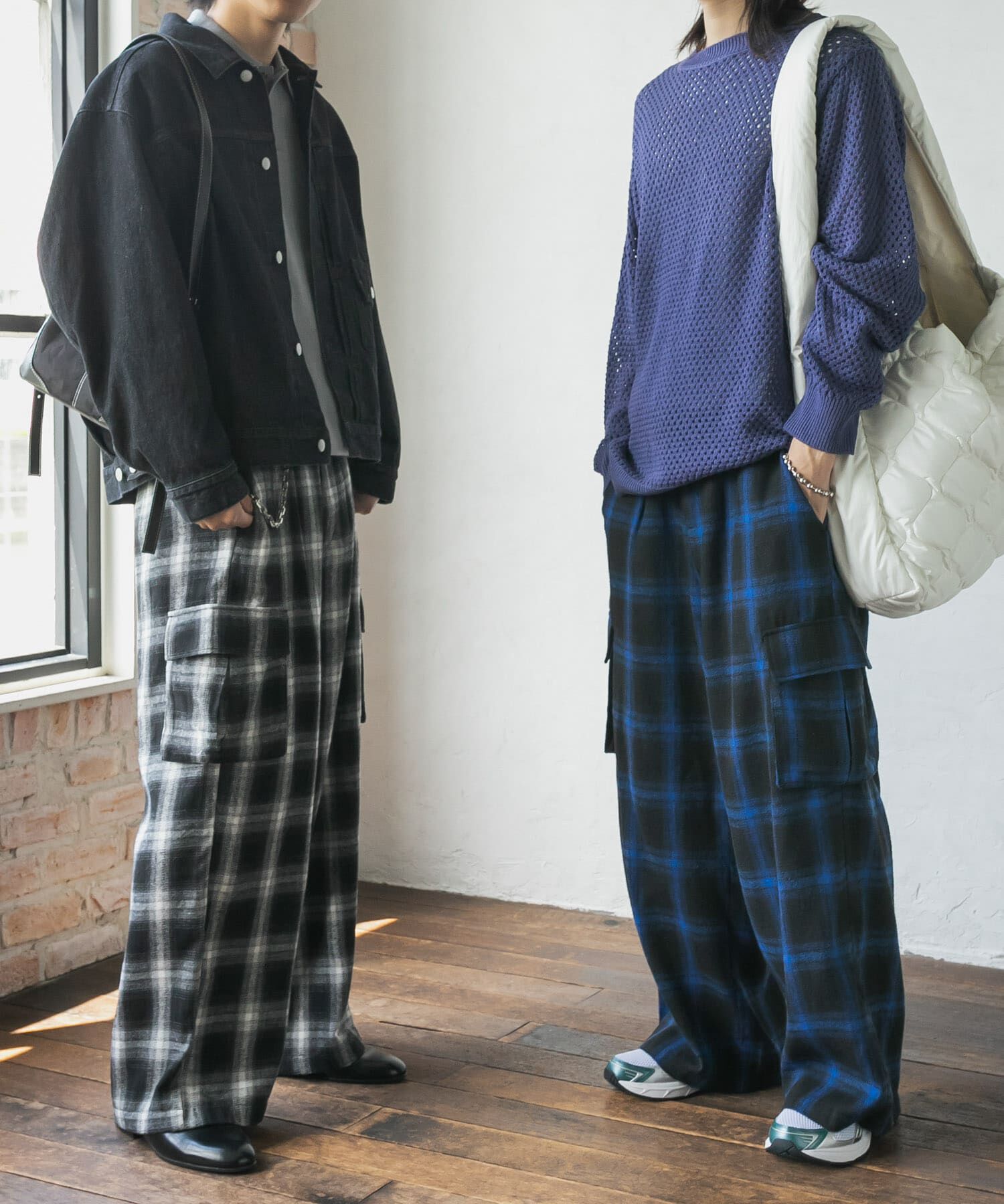 SENSE OF PLACE by URBAN RESEARCH「オンブレーチェックカーゴパンツ」|その他|