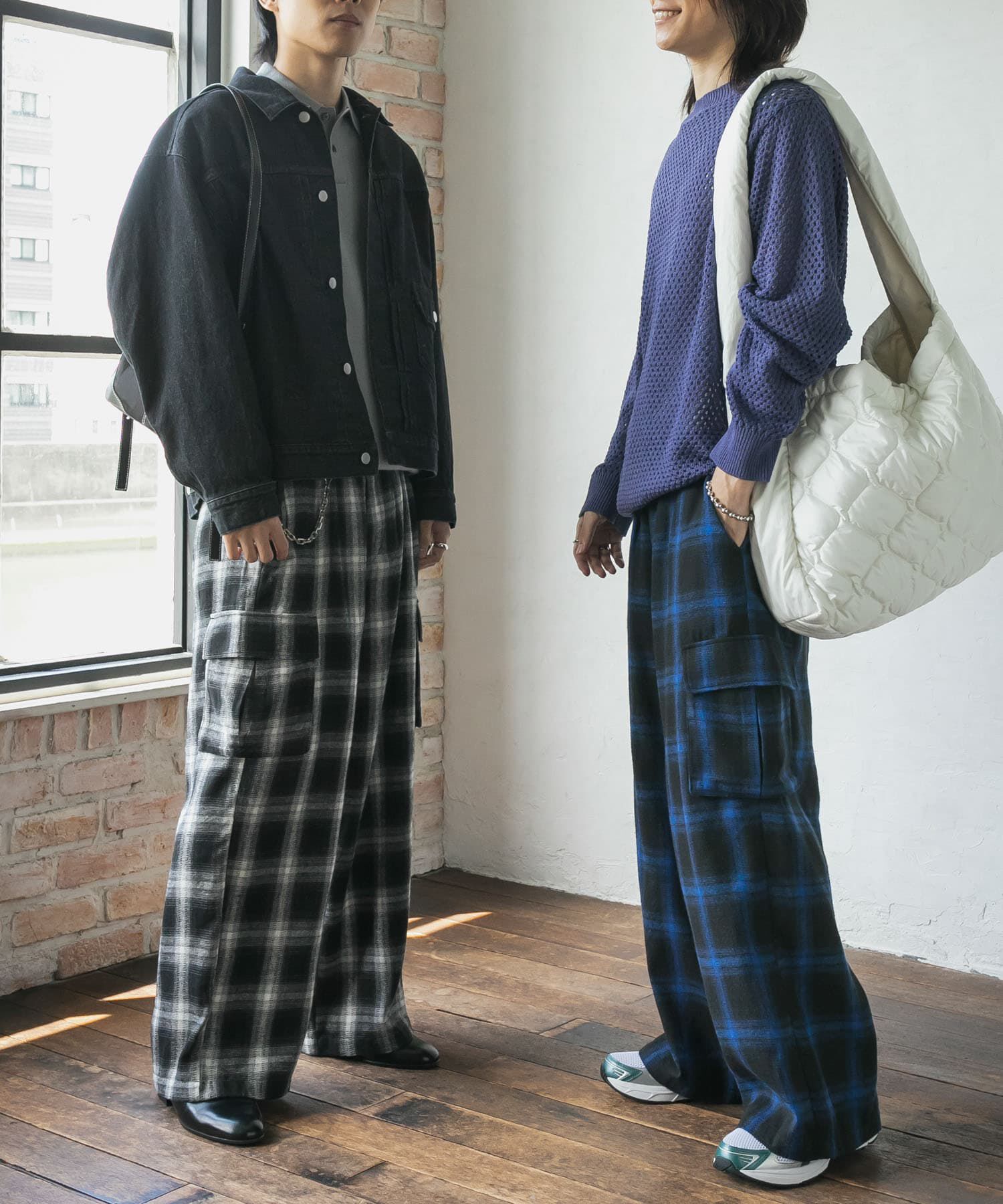 SENSE OF PLACE by URBAN RESEARCH「オンブレーチェックカーゴパンツ」|その他|