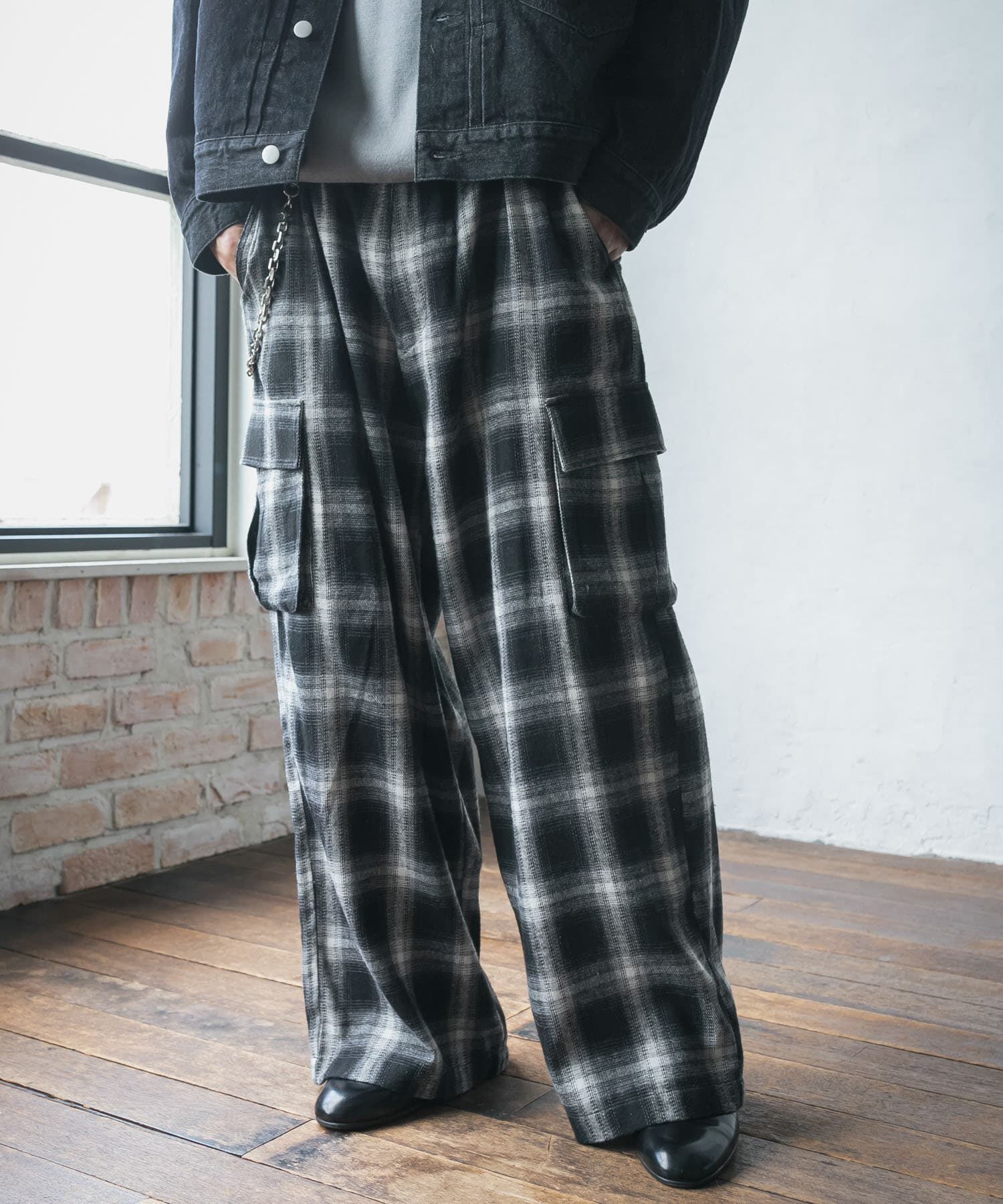 SENSE OF PLACE by URBAN RESEARCH「オンブレーチェックカーゴパンツ」|その他|