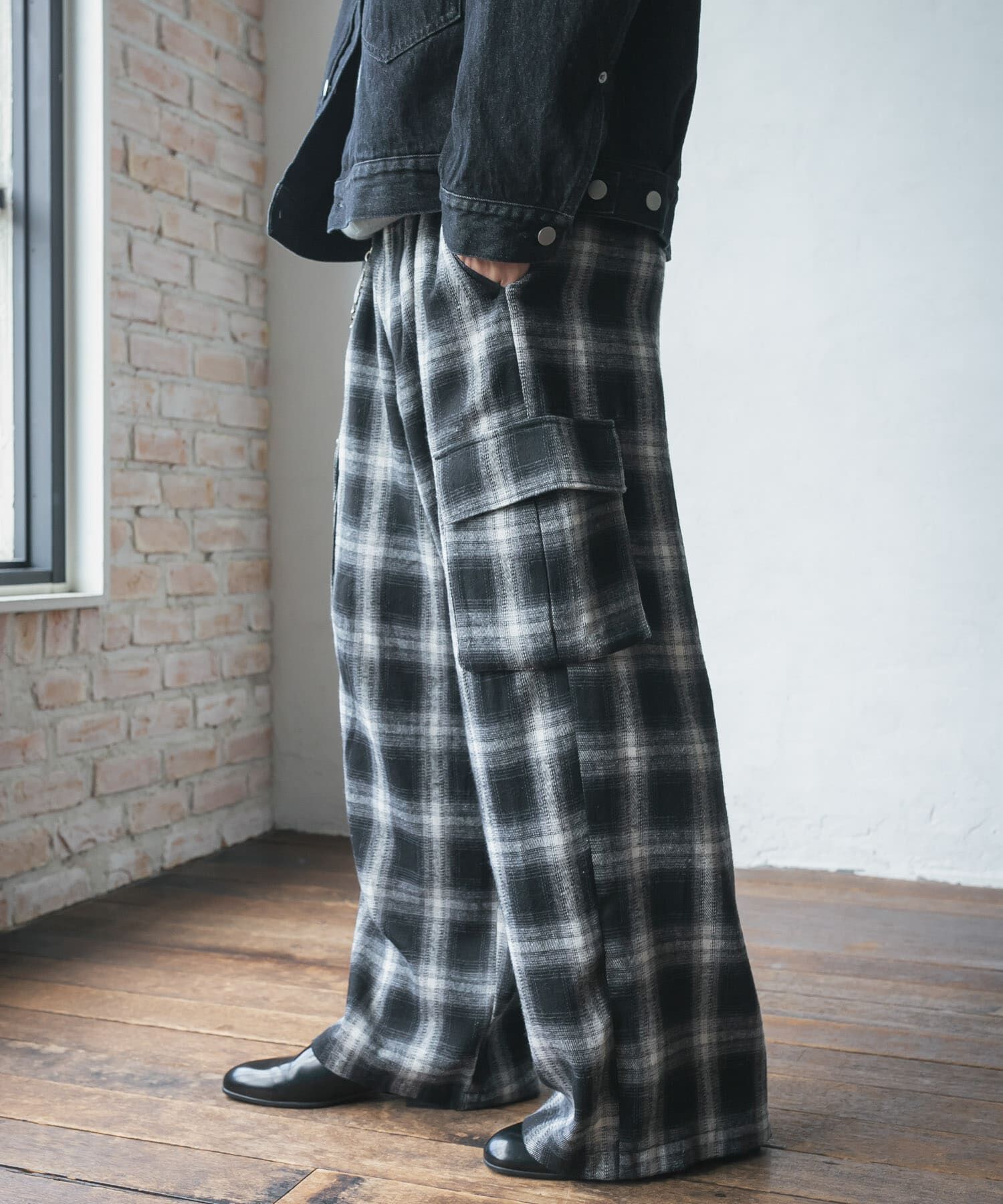 SENSE OF PLACE by URBAN RESEARCH「オンブレーチェックカーゴパンツ」|その他|