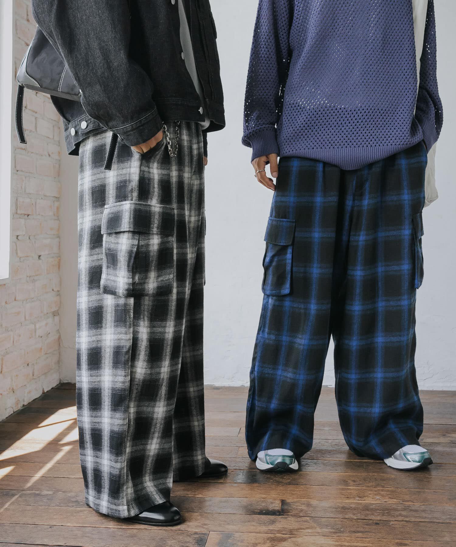 SENSE OF PLACE by URBAN RESEARCH「オンブレーチェックカーゴパンツ」|その他|