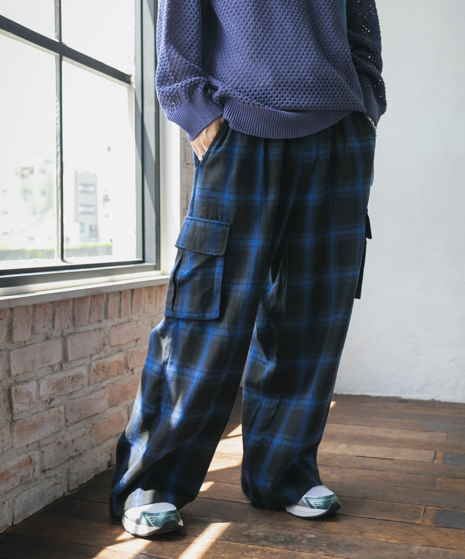 SENSE OF PLACE by URBAN RESEARCH「オンブレーチェックカーゴパンツ」|その他|