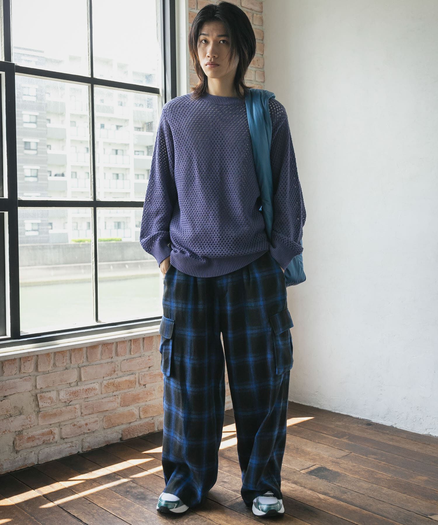 SENSE OF PLACE by URBAN RESEARCH「オンブレーチェックカーゴパンツ」|その他|