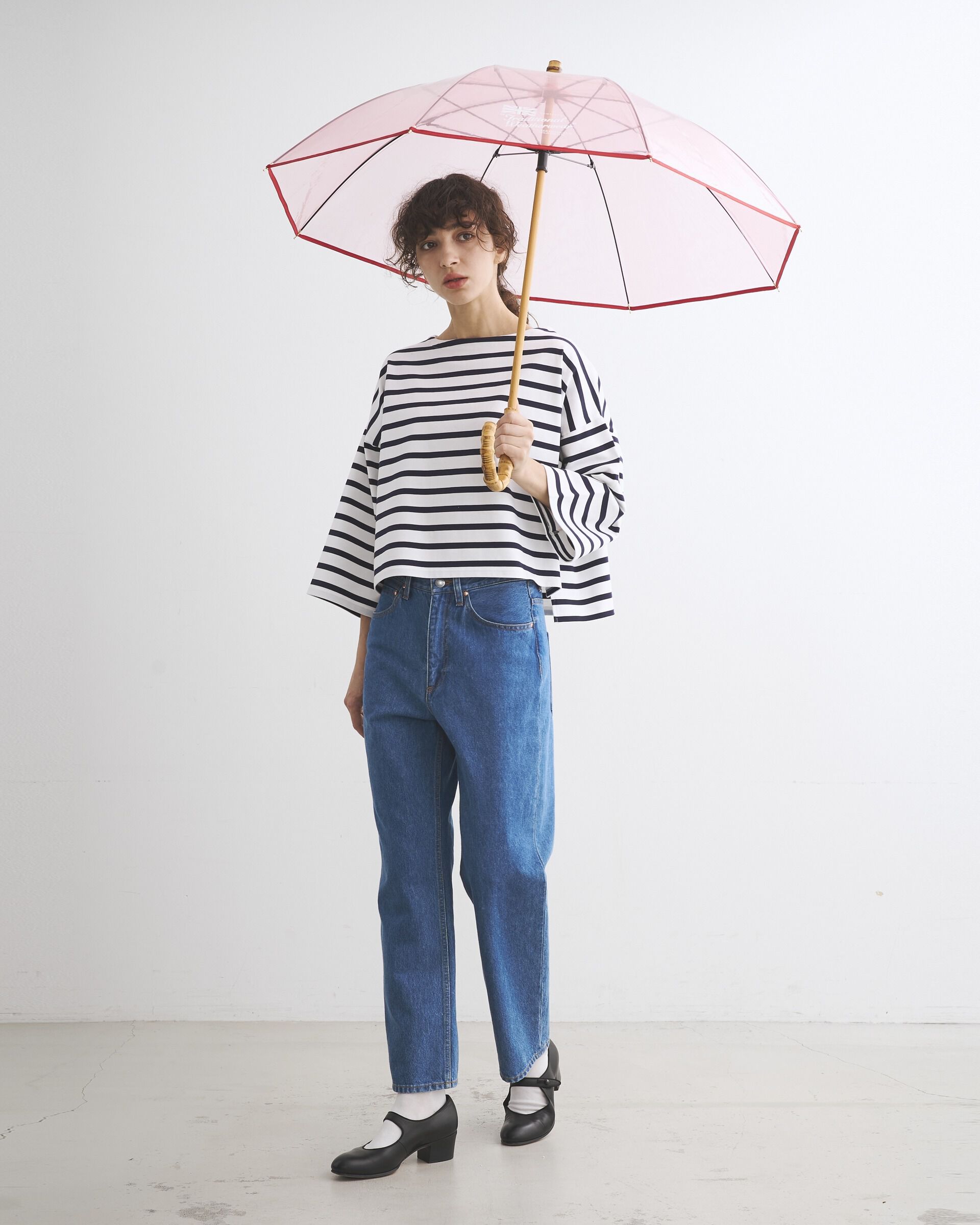 Traditional Weatherwear「CLEAR UMBRELLA BAMBOO LITE」|傘|