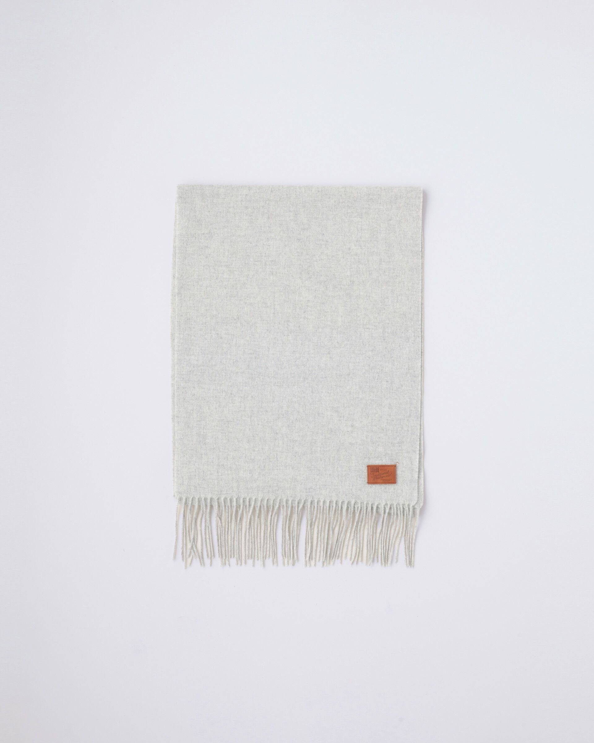 Traditional Weatherwear「CASHMERE MUFFLER」|マフラー|ﾗｲﾄｸﾞﾚｰ&times;ﾎﾜｲﾄ