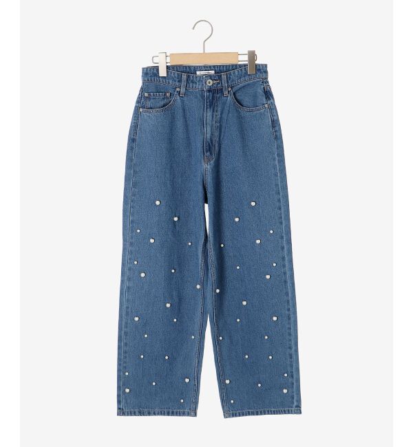 le.coeur blanc「パールデニムパンツ」|デニム|